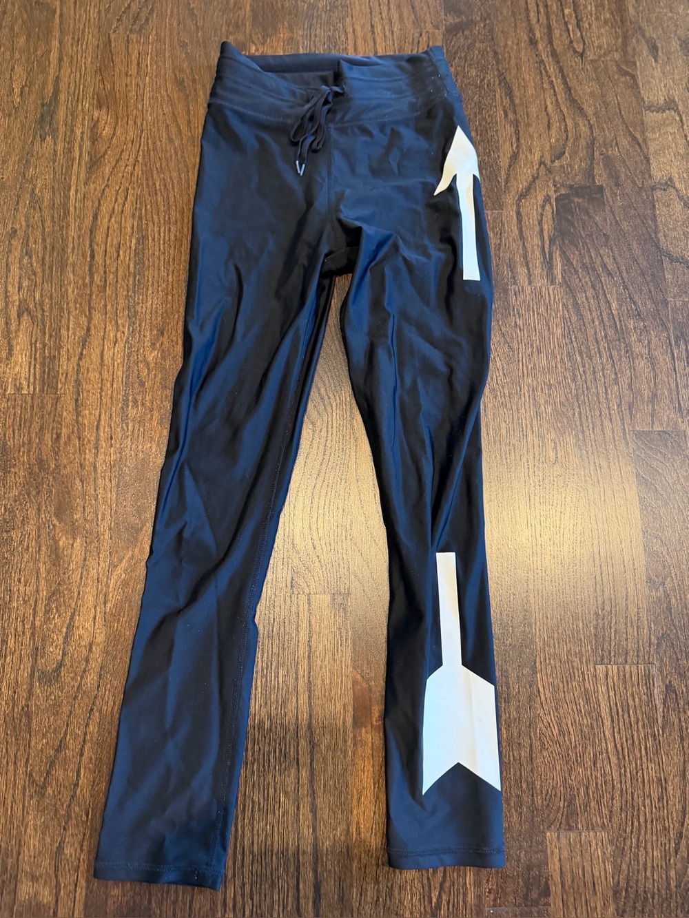 The Upside Black Leggings with White Arrow Detail
